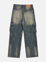 Curved Patchwork Jeans