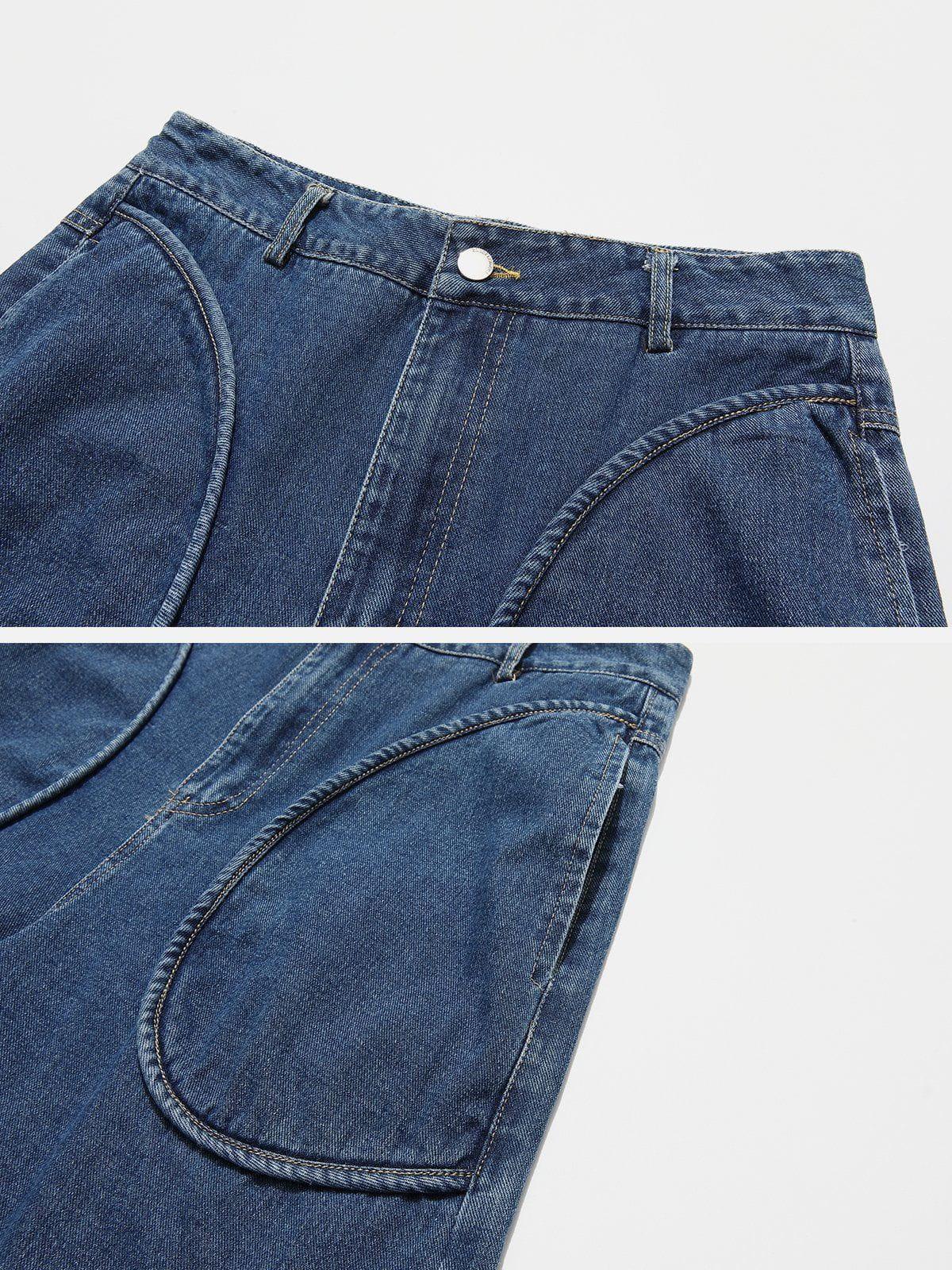 Curved Pockets Jorts