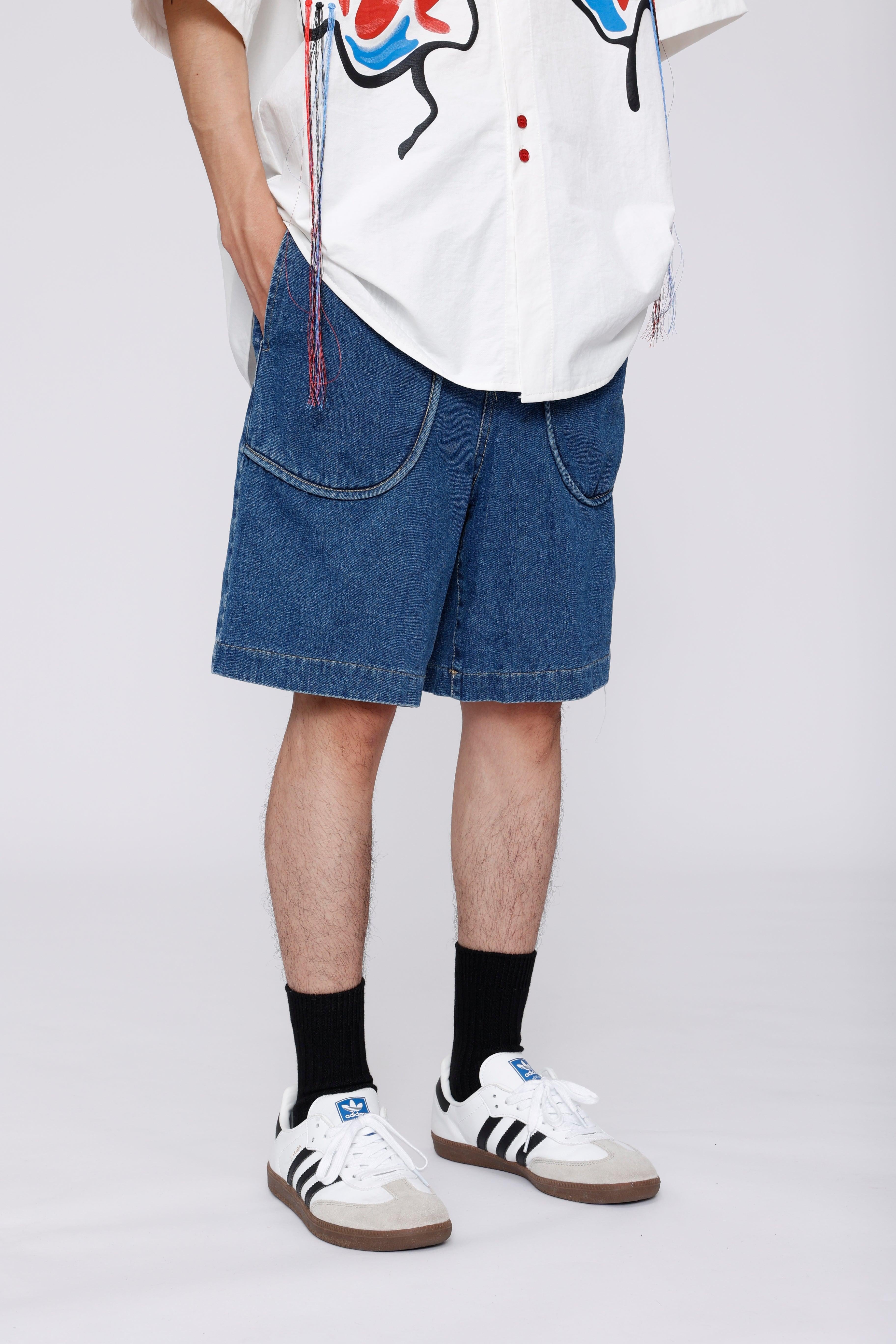 Curved Pockets Jorts