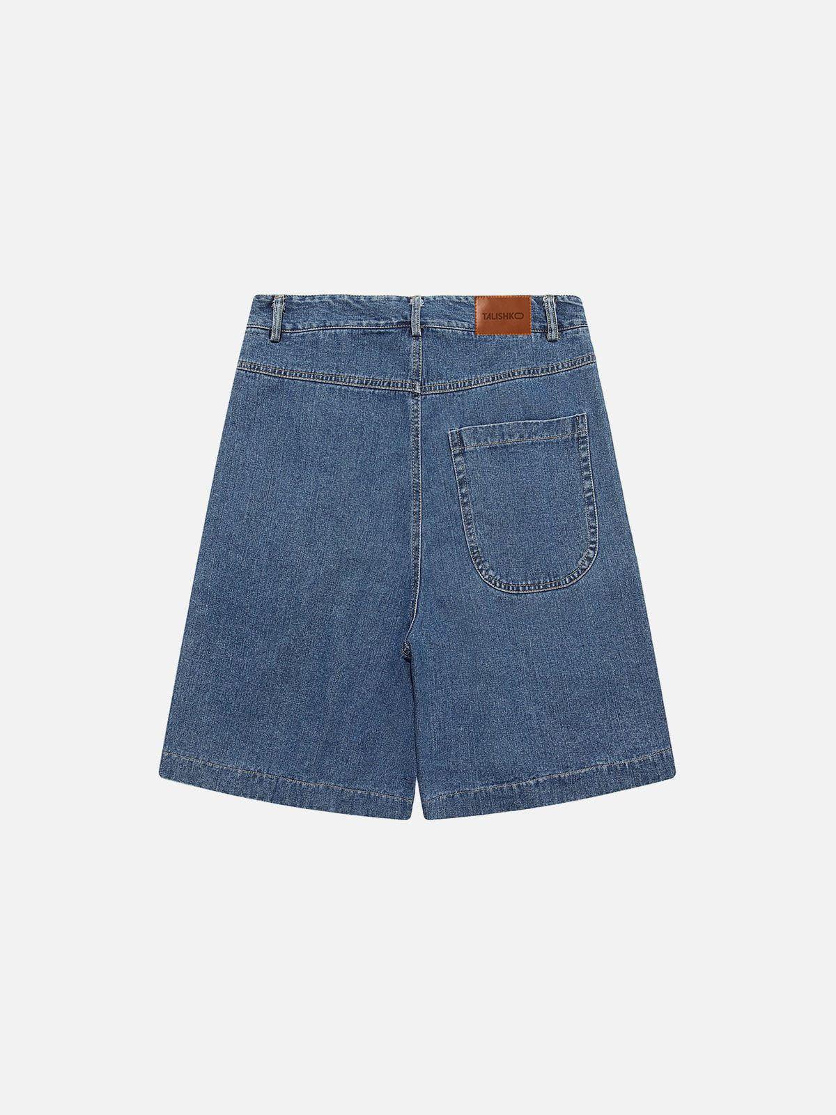 Curved Pockets Jorts