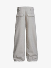 Tie Detail Relaxed Fit Draped Suit Pants