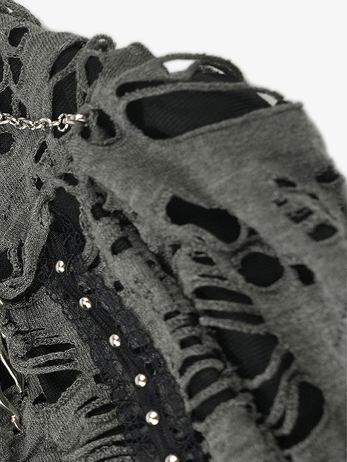 Punk Gothic Lace-Up Bow Earflap Trapper Hat