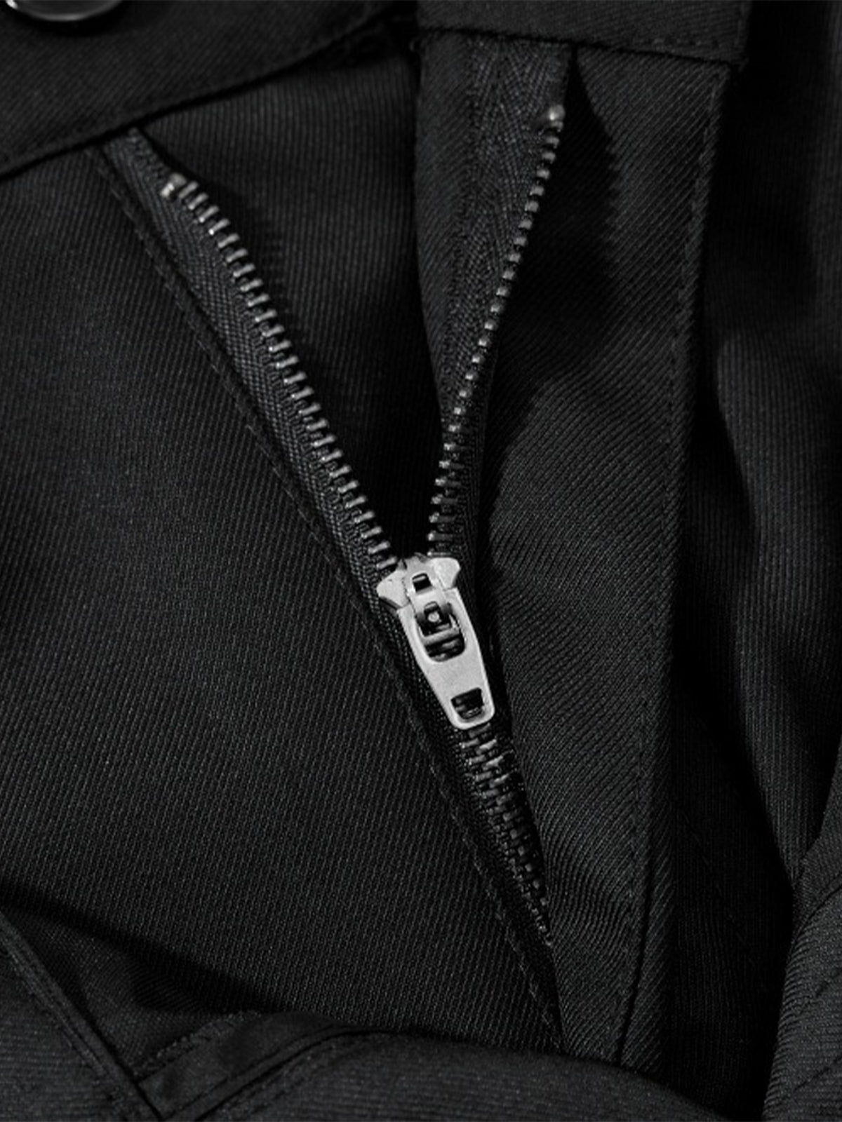 Double Waistband Panel Strap Barrel Pants