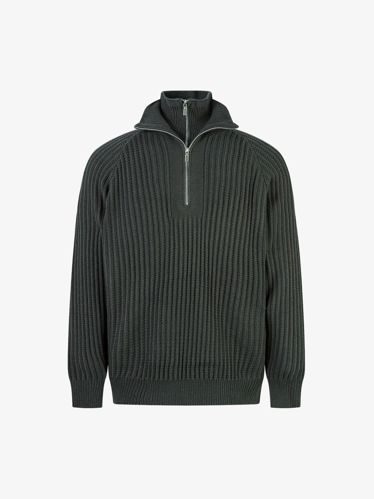 Vintage Faux Two-Piece Layered Collar Turtleneck Sweater