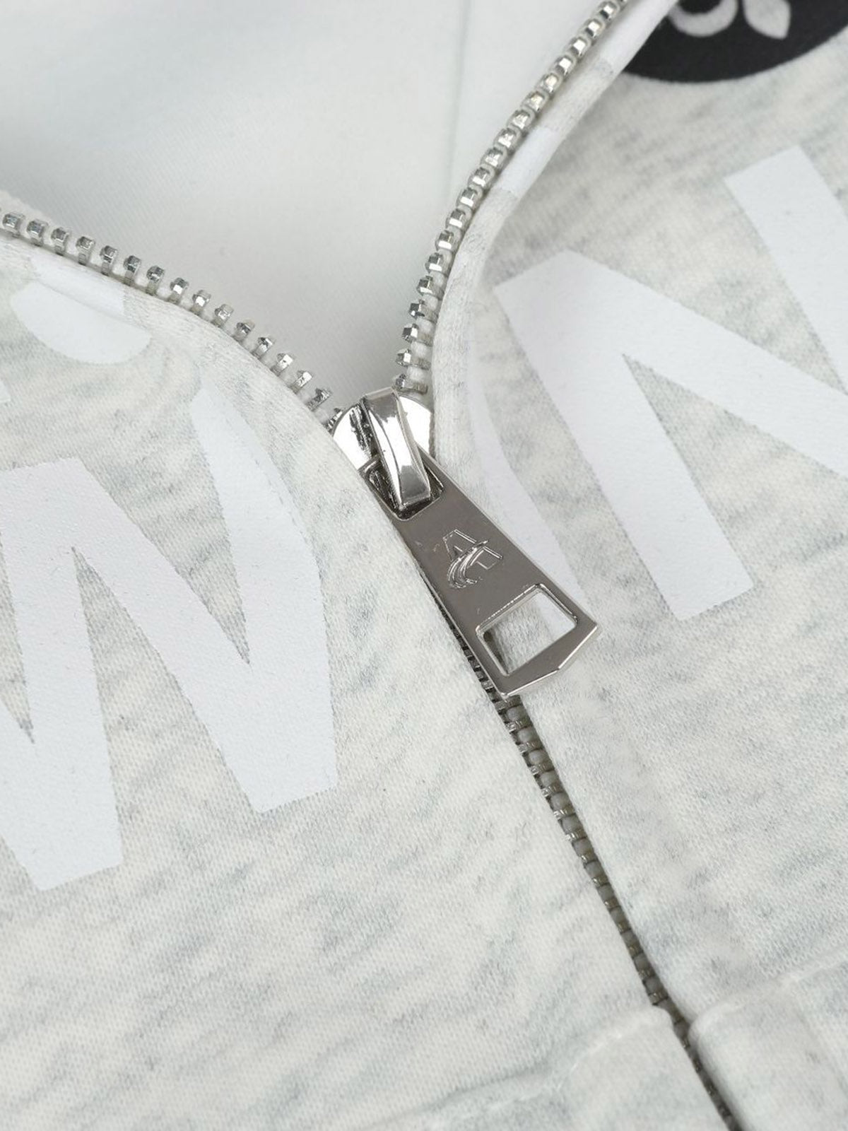 Casual Lettering Pattern Zippered Hooded Cardigan Sweatshirt