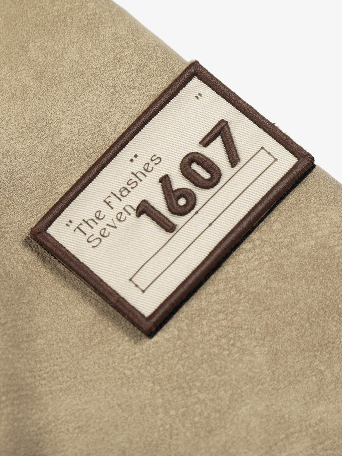 Vintage Fur Collar PU Leather Badge Embroidery Work Jacket