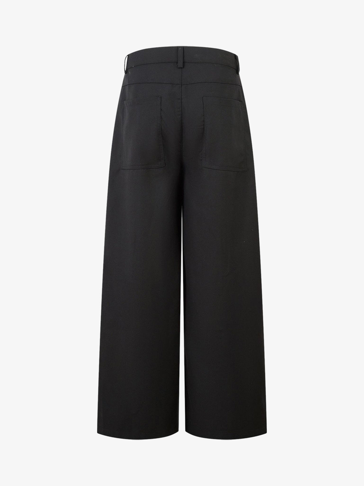 Double-Button Design Pleated Suit Casual Pants