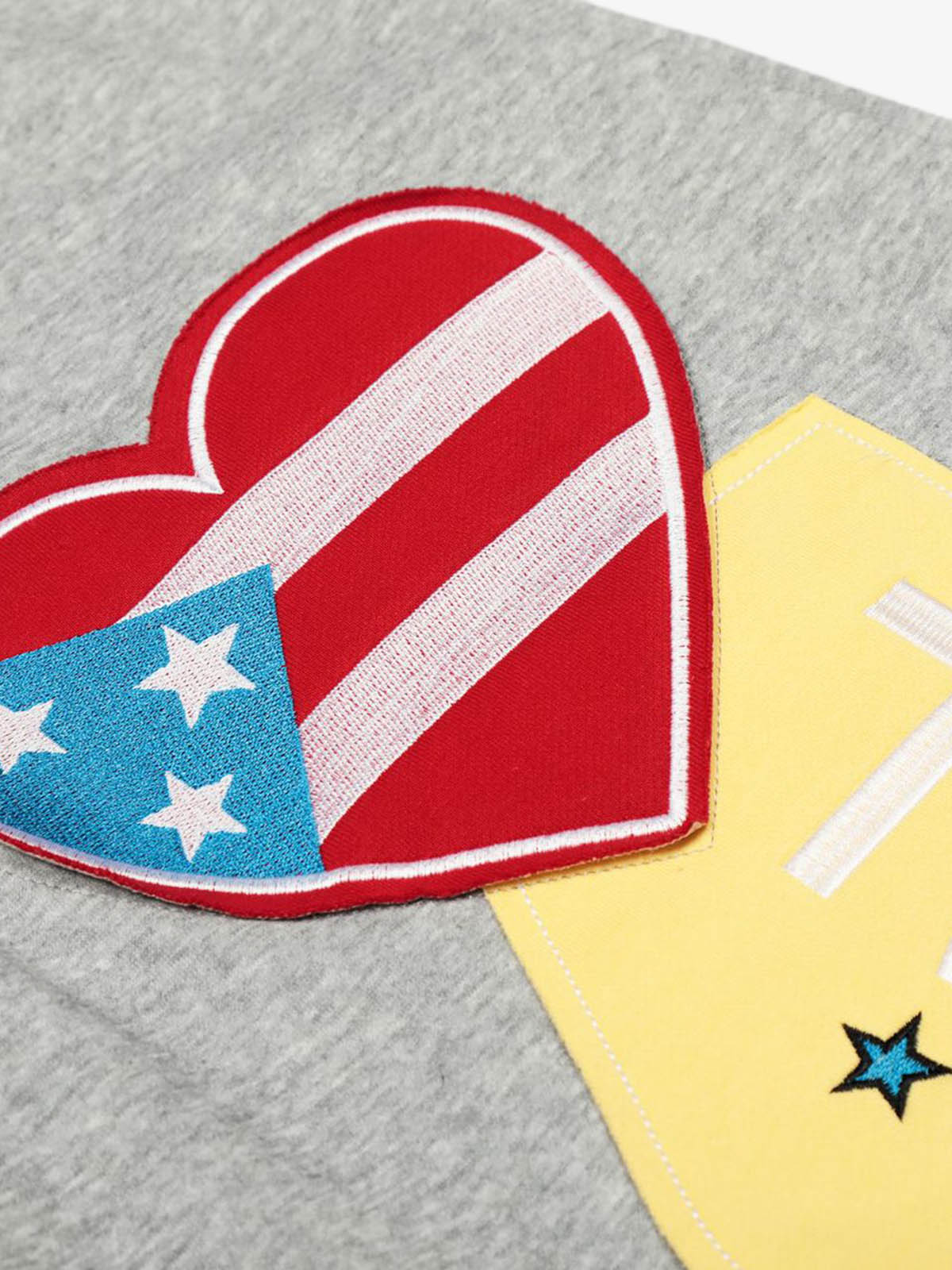 Hip-Hop Patch Embroidered Wide-Leg Sweatpants