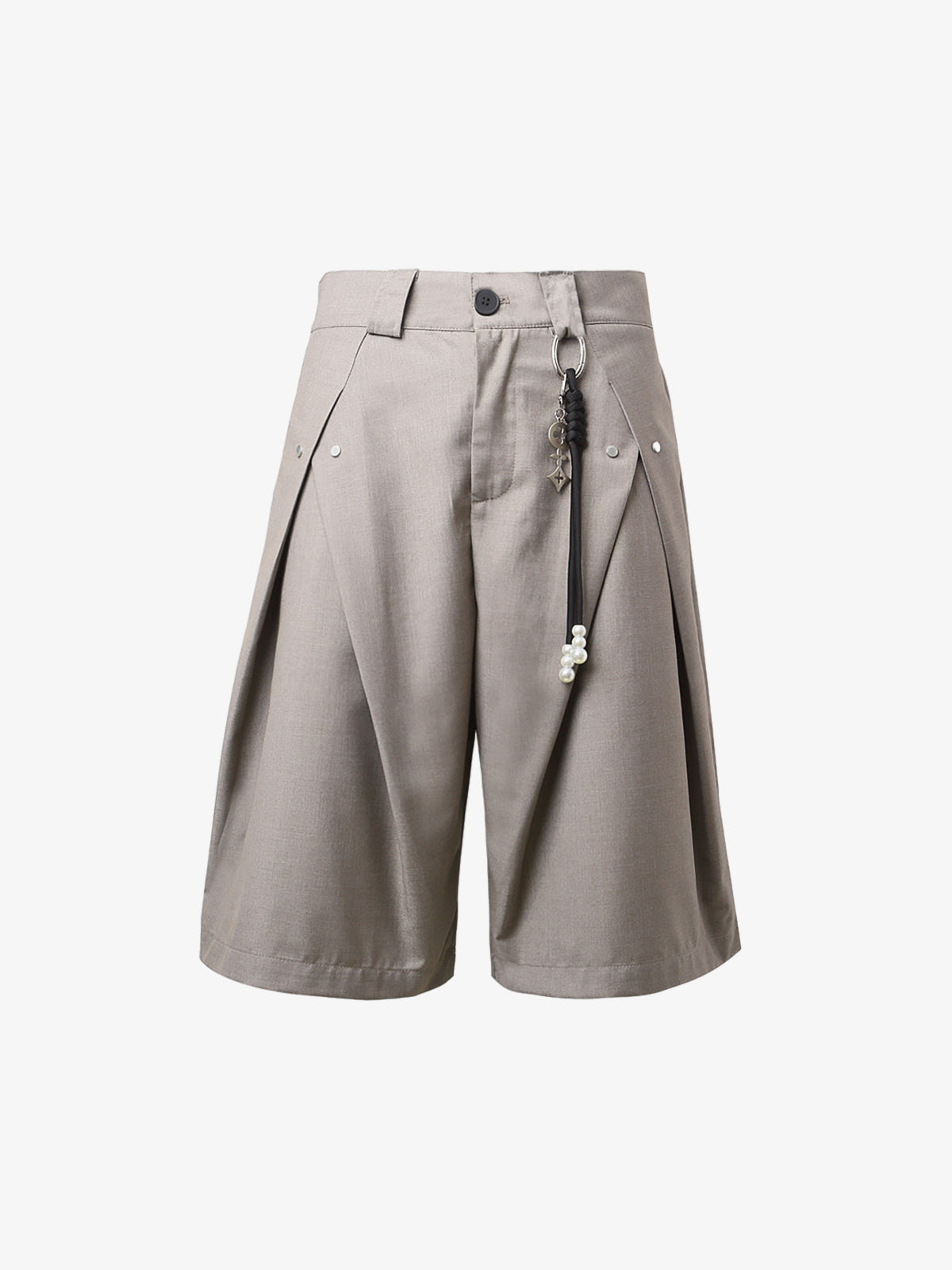 Vintage Deconstructed Pleated Shorts