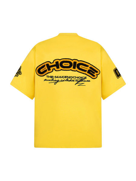 Heavy Embroidery Patch Embroidered T-Shirt