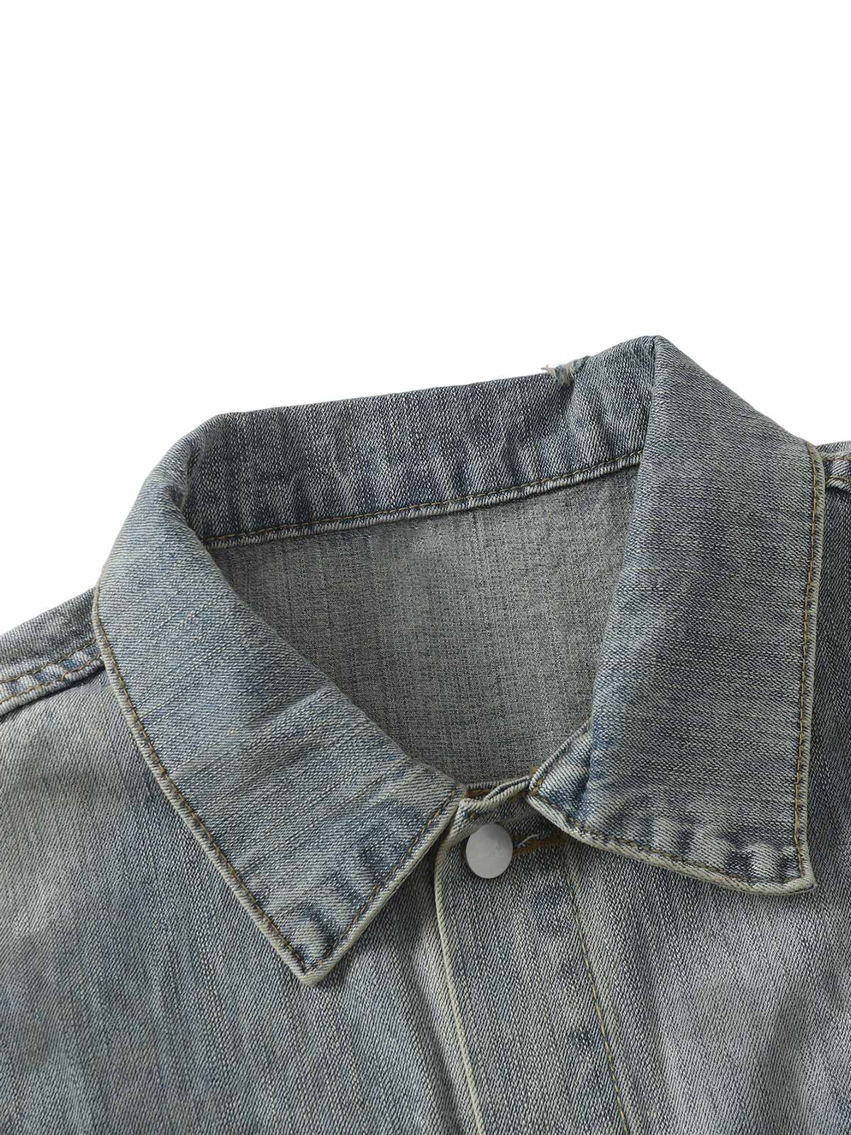 Retro Washed Totem Denim Jacket