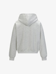 Casual Lettering Pattern Zippered Hooded Cardigan Sweatshirt