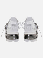 Dark Metal Heavy-Soled Small Leather Shoes