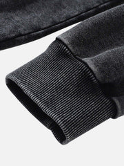 Dark Series Doberman Print Hip-Hop Old Hoodie