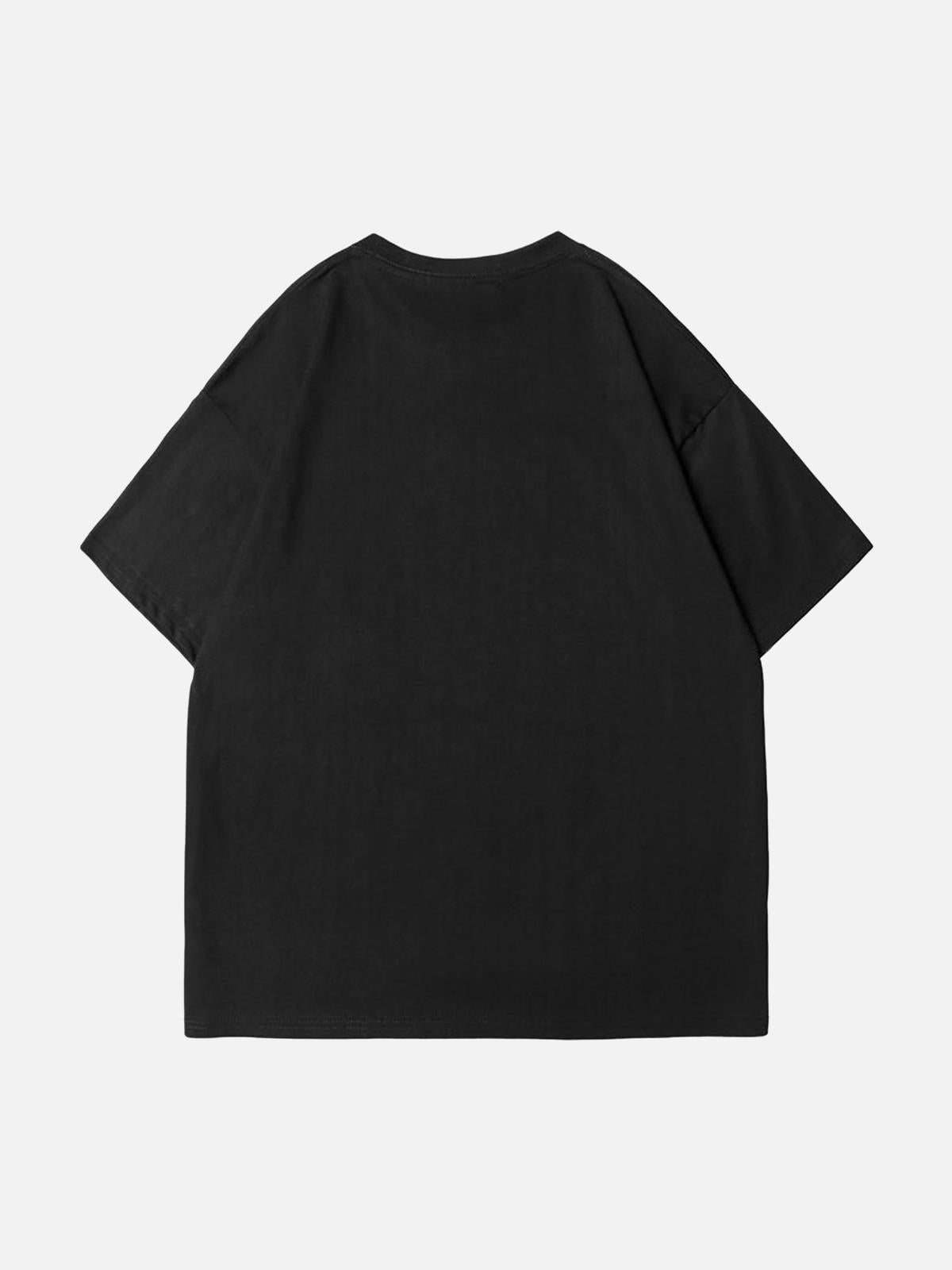 Dark Silhouette Print T-Shirt