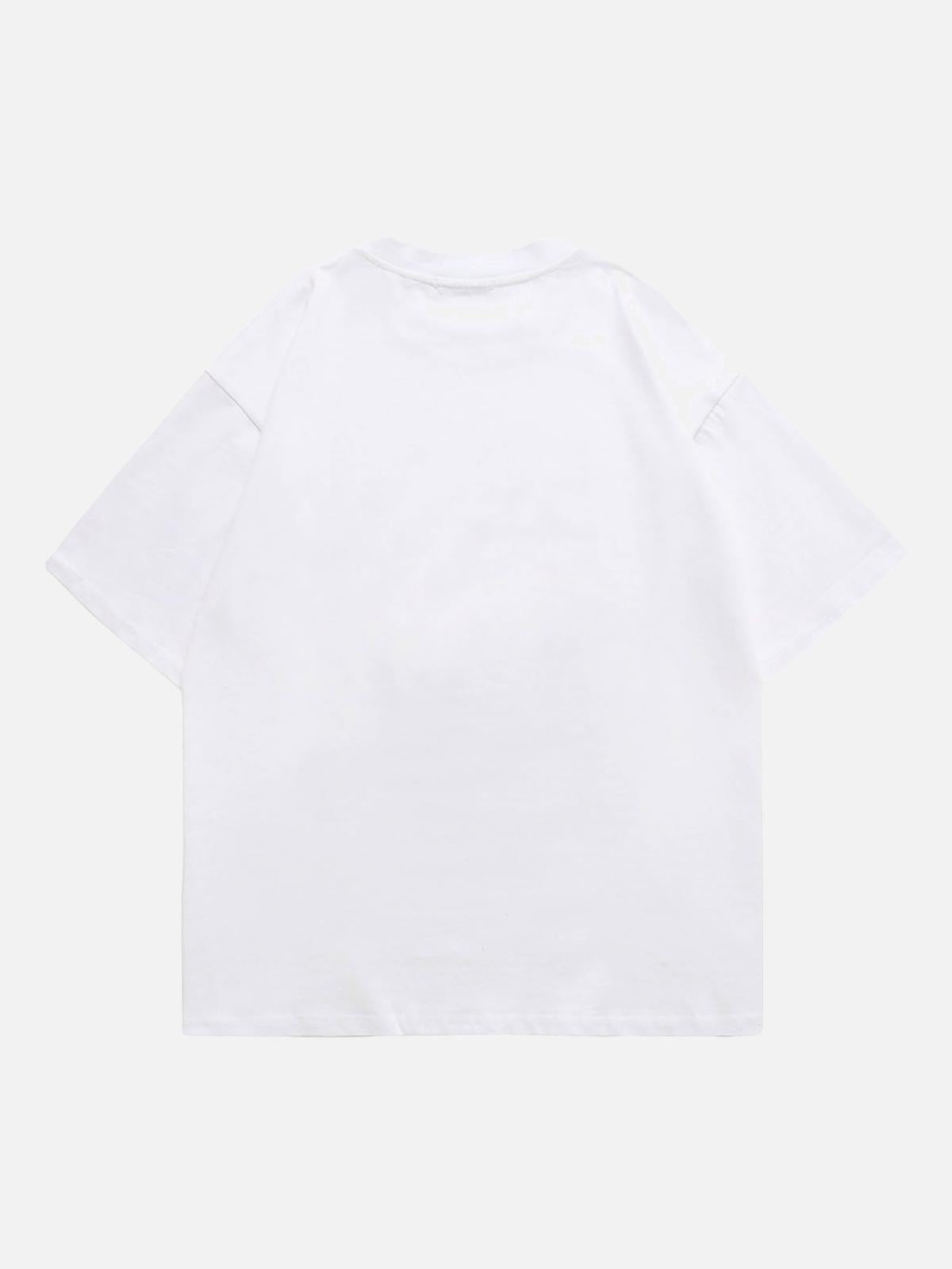 Dark Silhouette Print T-Shirt