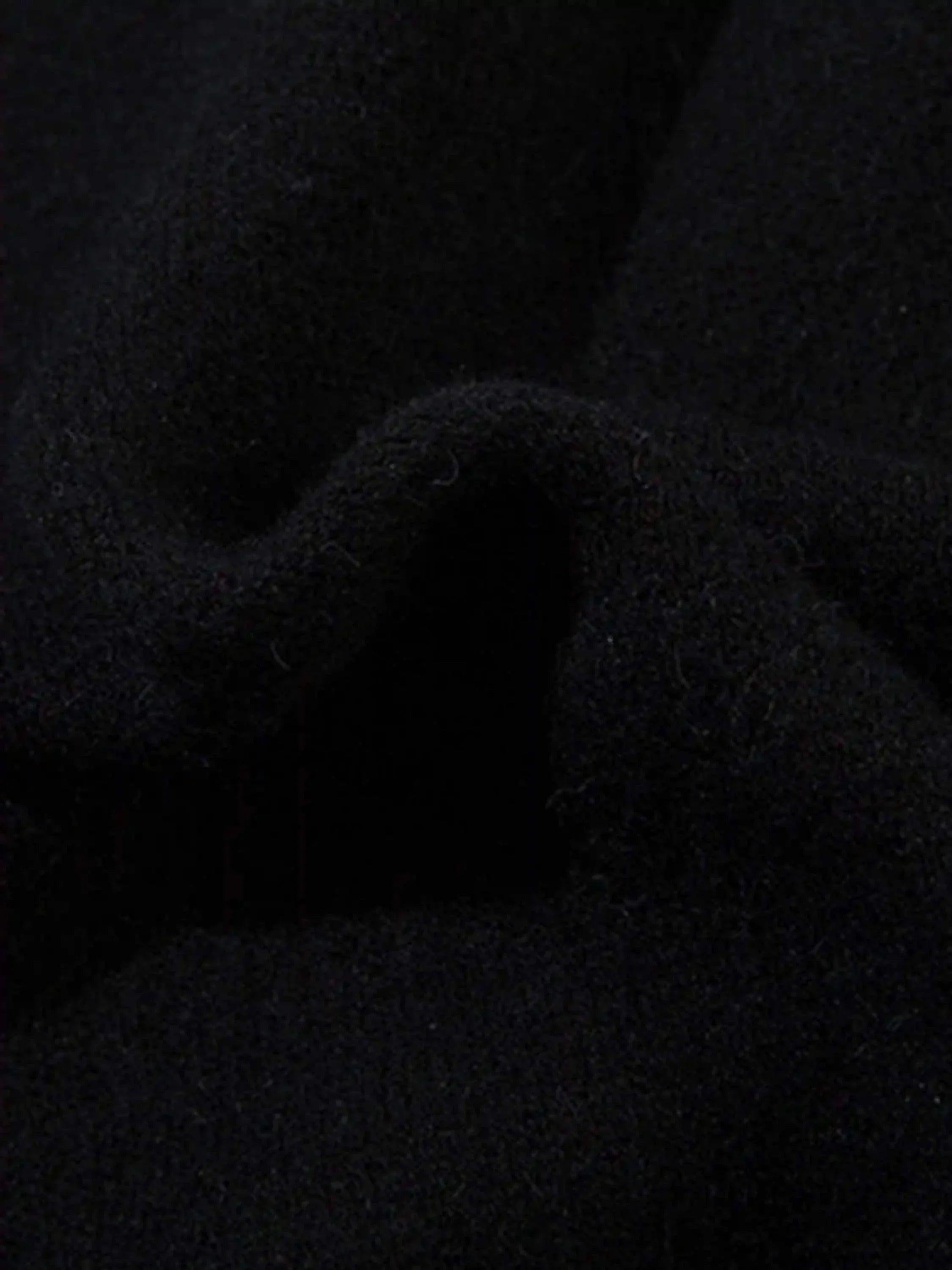 Dark Spider Web Zipper Stand Collar Cardigan