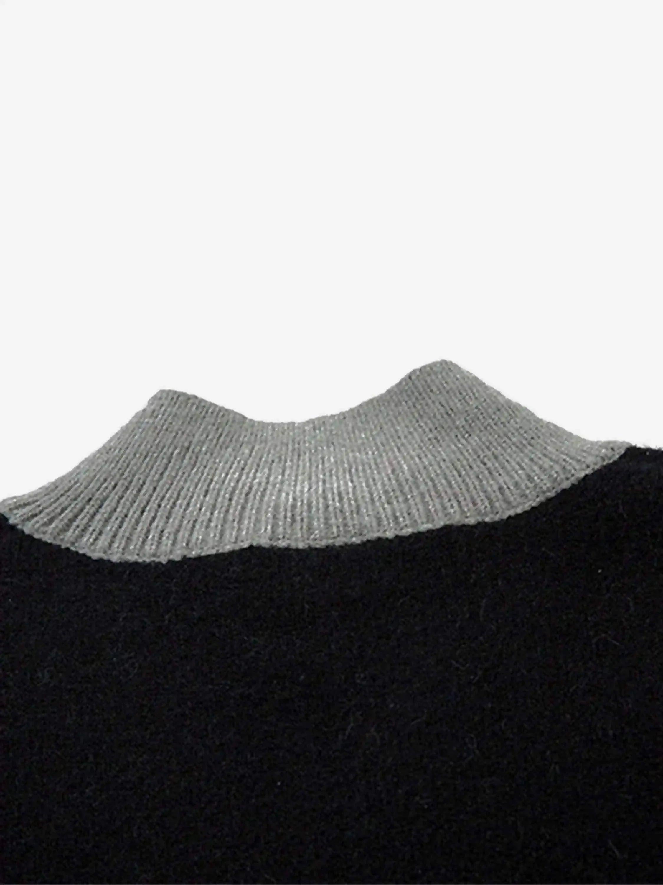 Dark Spider Web Zipper Stand Collar Cardigan