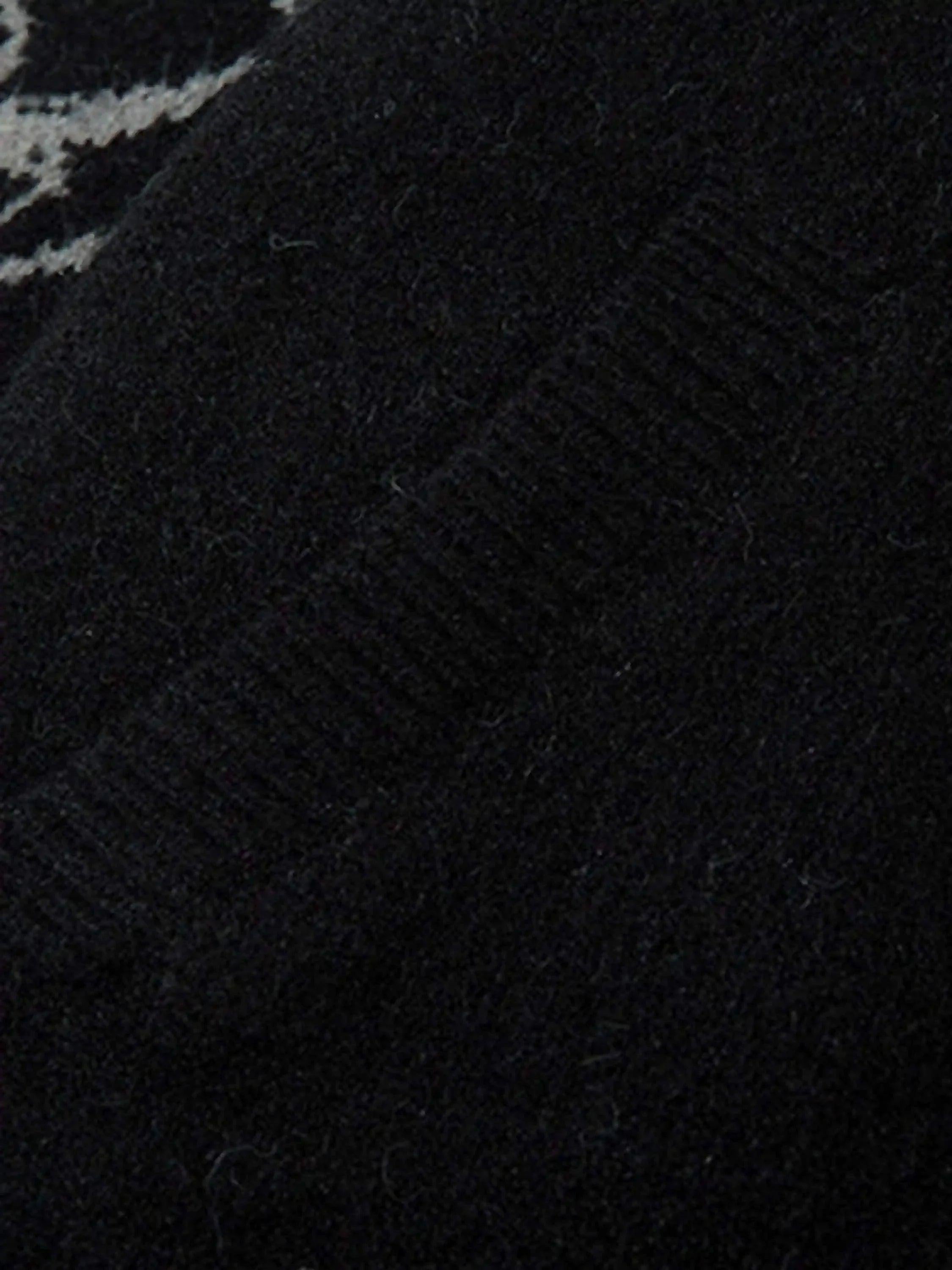Dark Spider Web Zipper Stand Collar Cardigan