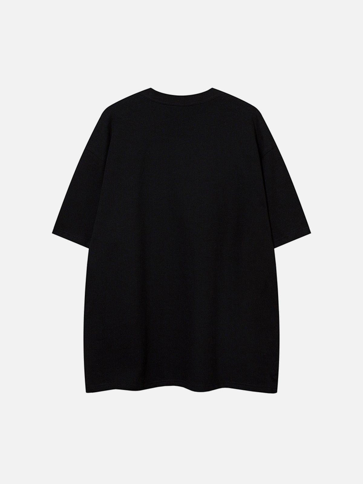 Dark Style Dragon Print Tee