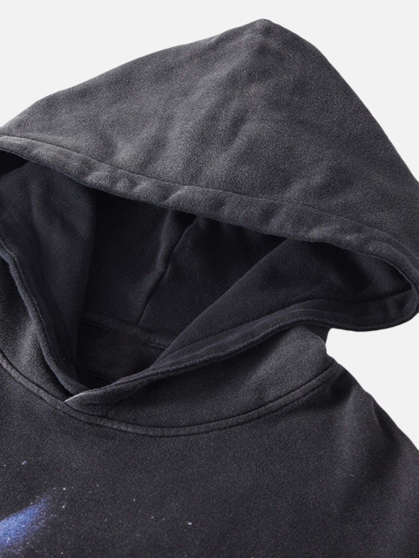 Dark Style Hooded Loose Sweatshirt