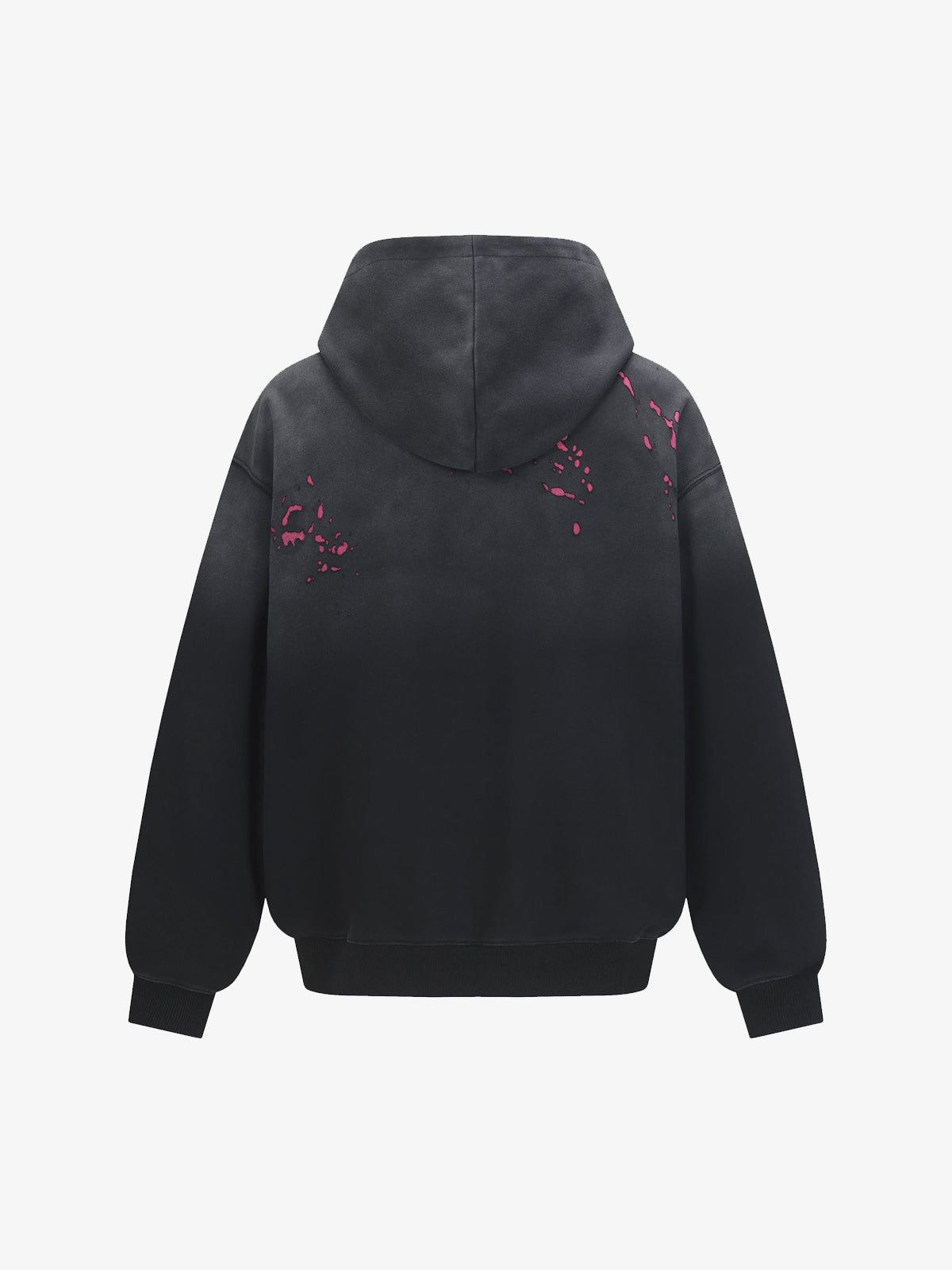 Street Dark Wasteland Distressed Washed Dirty-Dye Hoodie