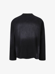 Vintage Washed Goat Print Long Sleeves T-Shirt