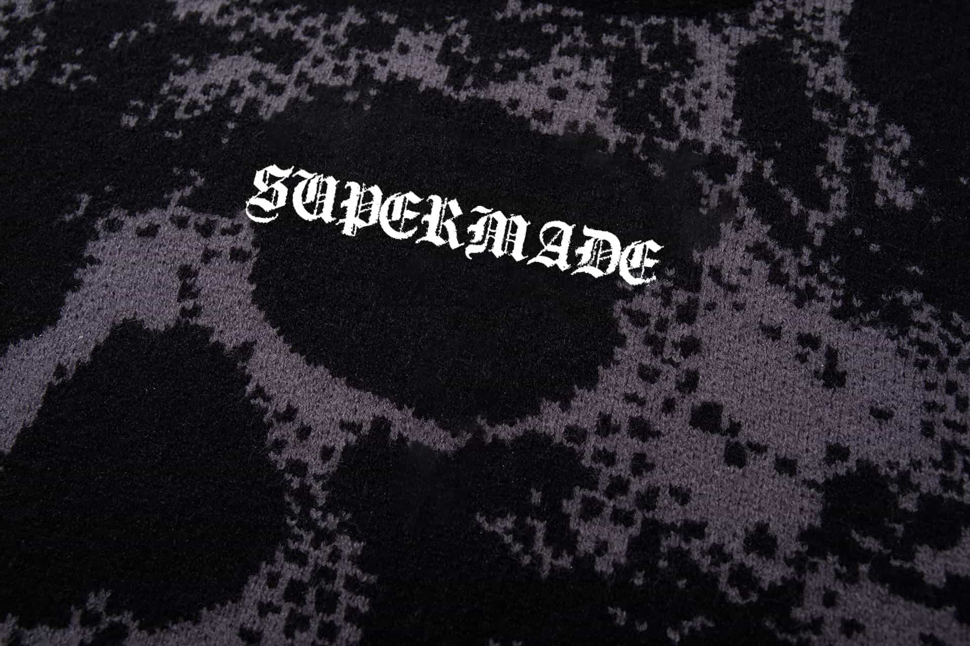 Dark Street Skull Frayed Hem Sweater