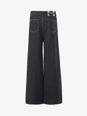 Retro Pleated Denim Baggy Jeans