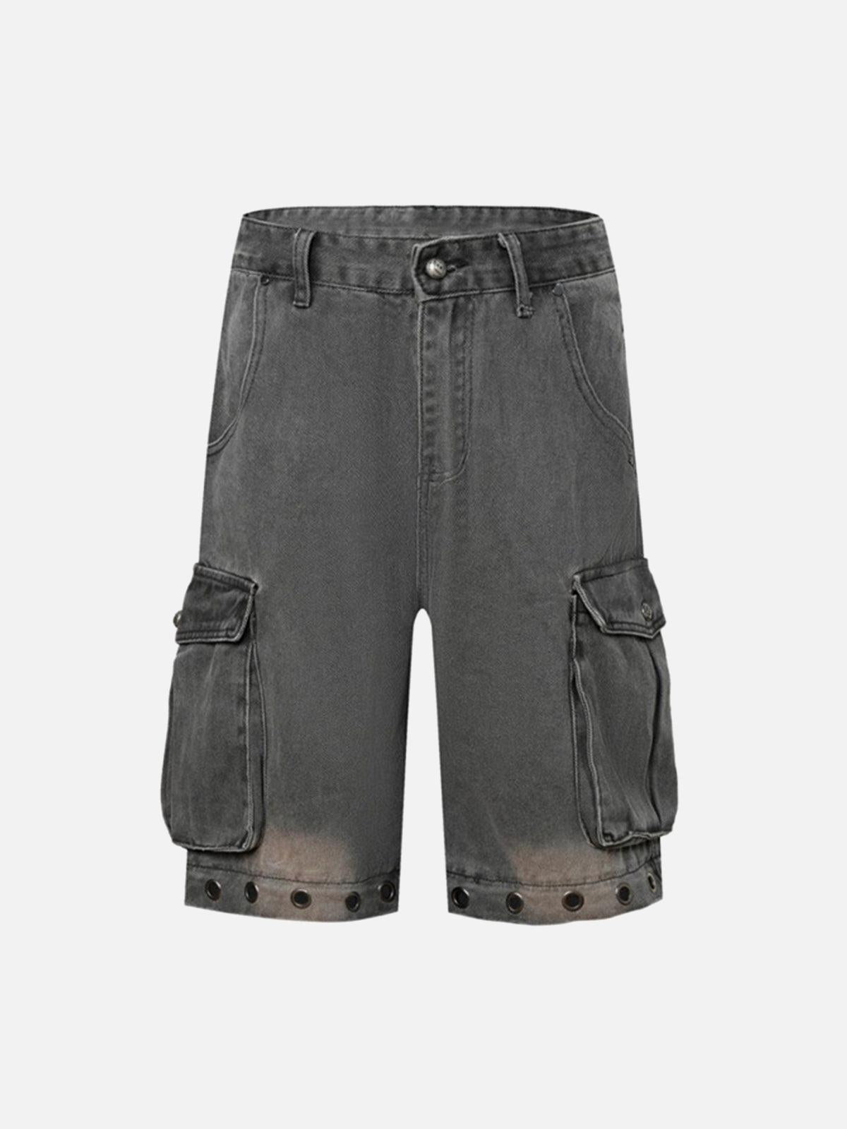 Deconstructed Detachable Split Cargo Jeans
