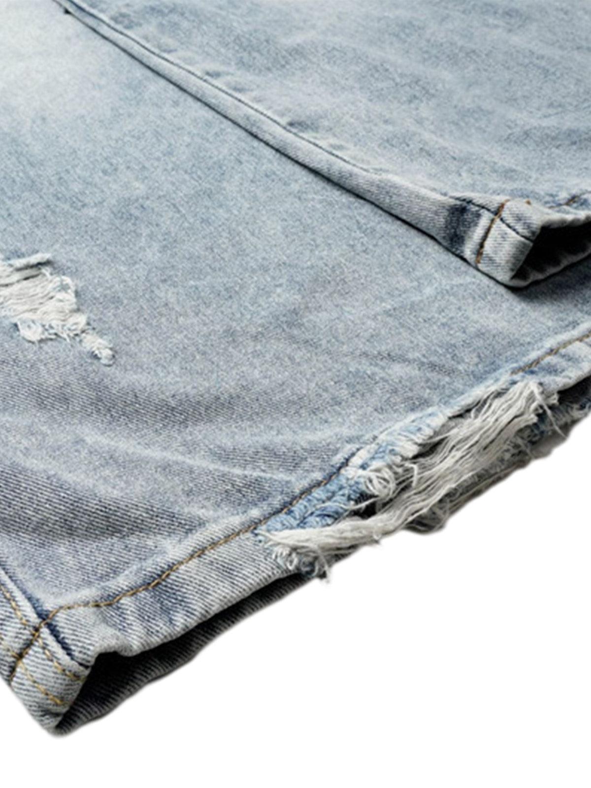 Deconstructed Detachable Split Cargo Jeans