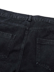 Deconstructed Split Pleated Pocket Cargo Jeans
