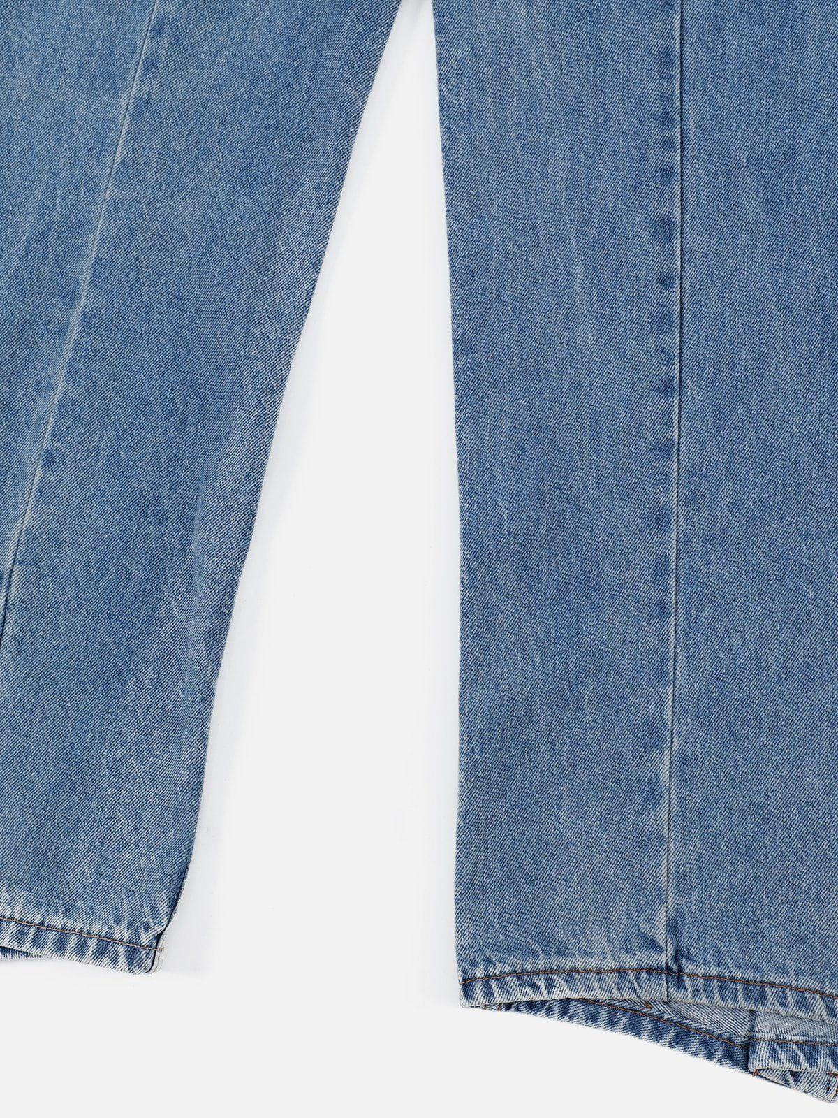 Deconstruction Design Loose Jeans