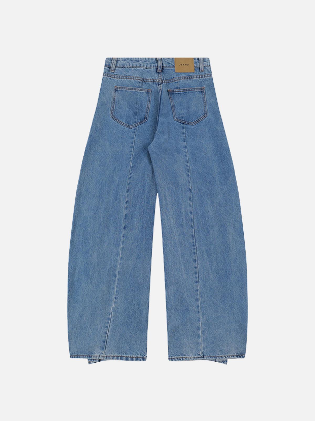 Deconstruction Design Loose Jeans