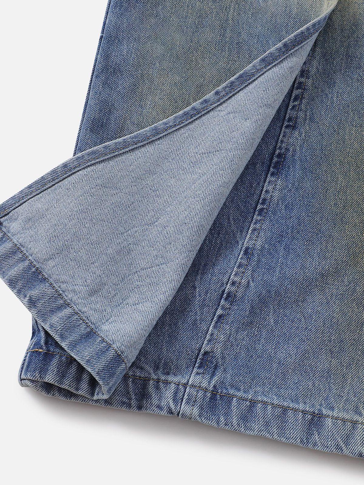 Deconstructive Patchwork Jeans