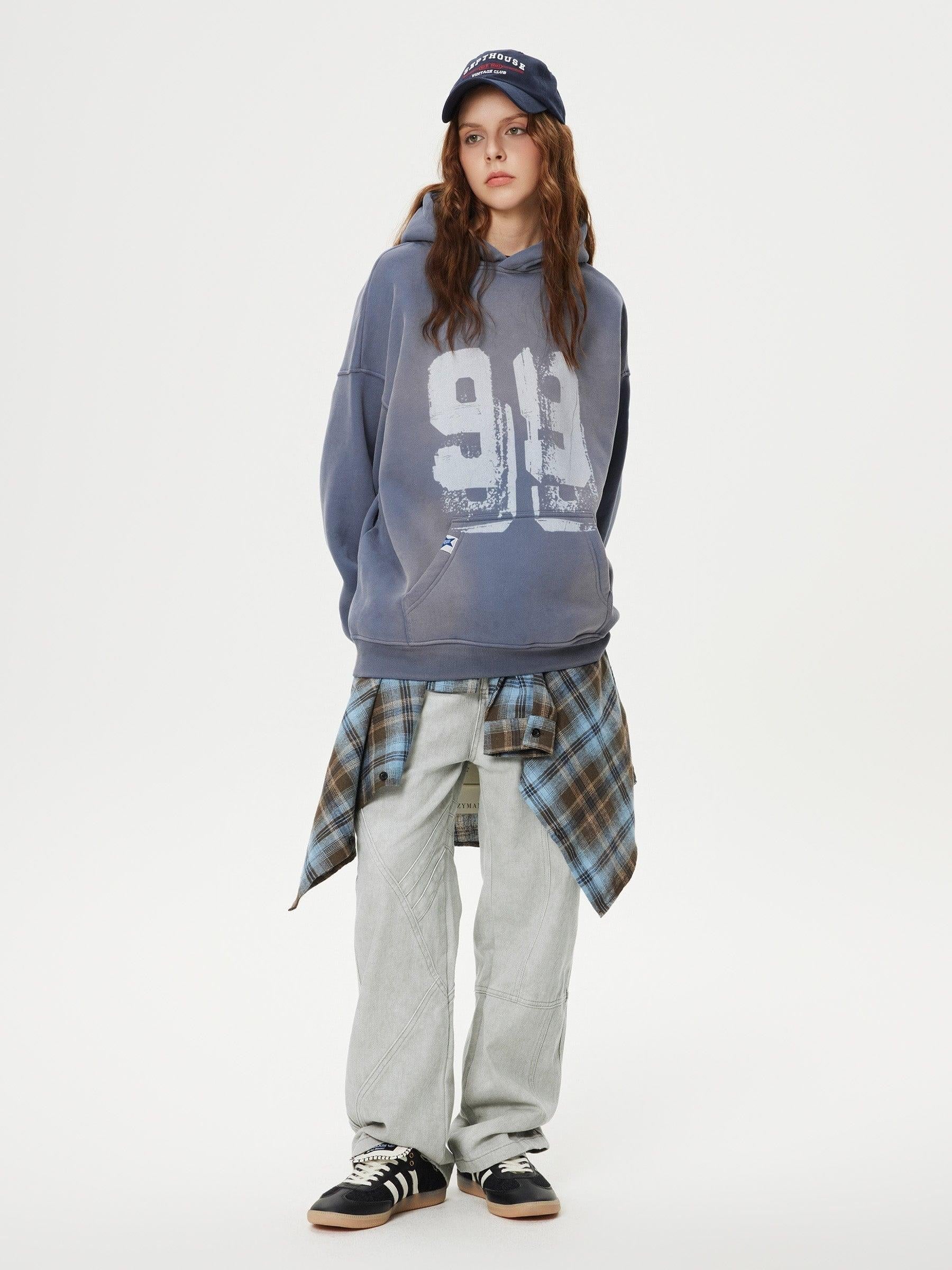 Deconstructive Patchwork Washed Jeans