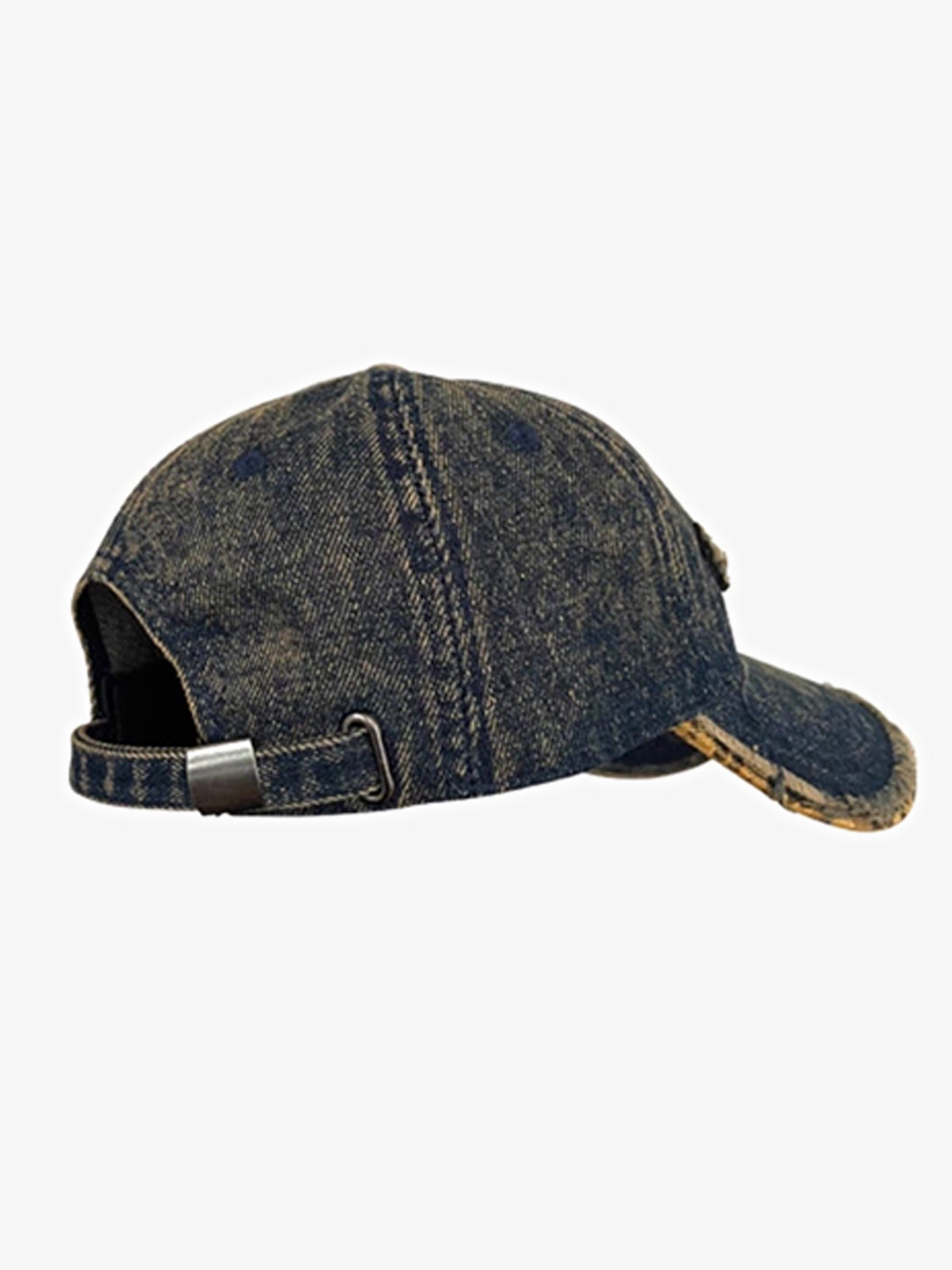 Street Washed Distressed Letter Embroidered Baseball Cap