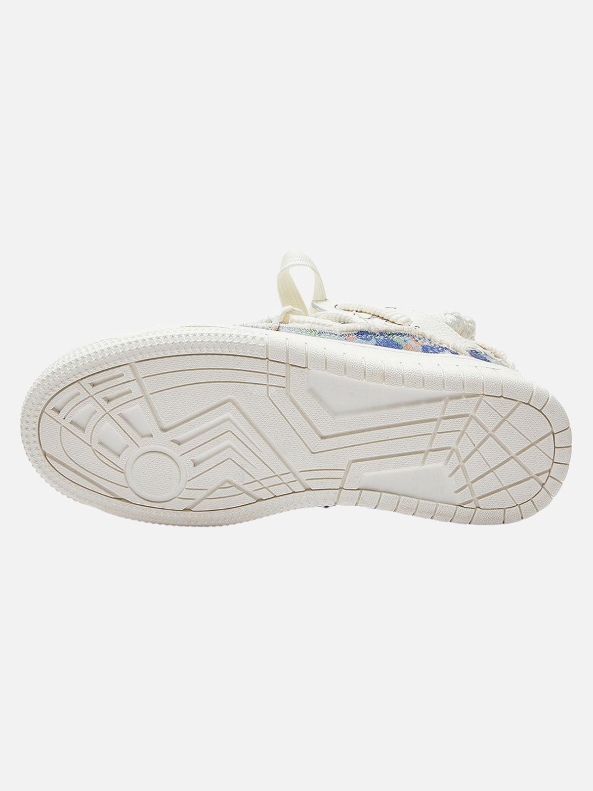 Destruction Series Tassel Contrast Color Sneakers