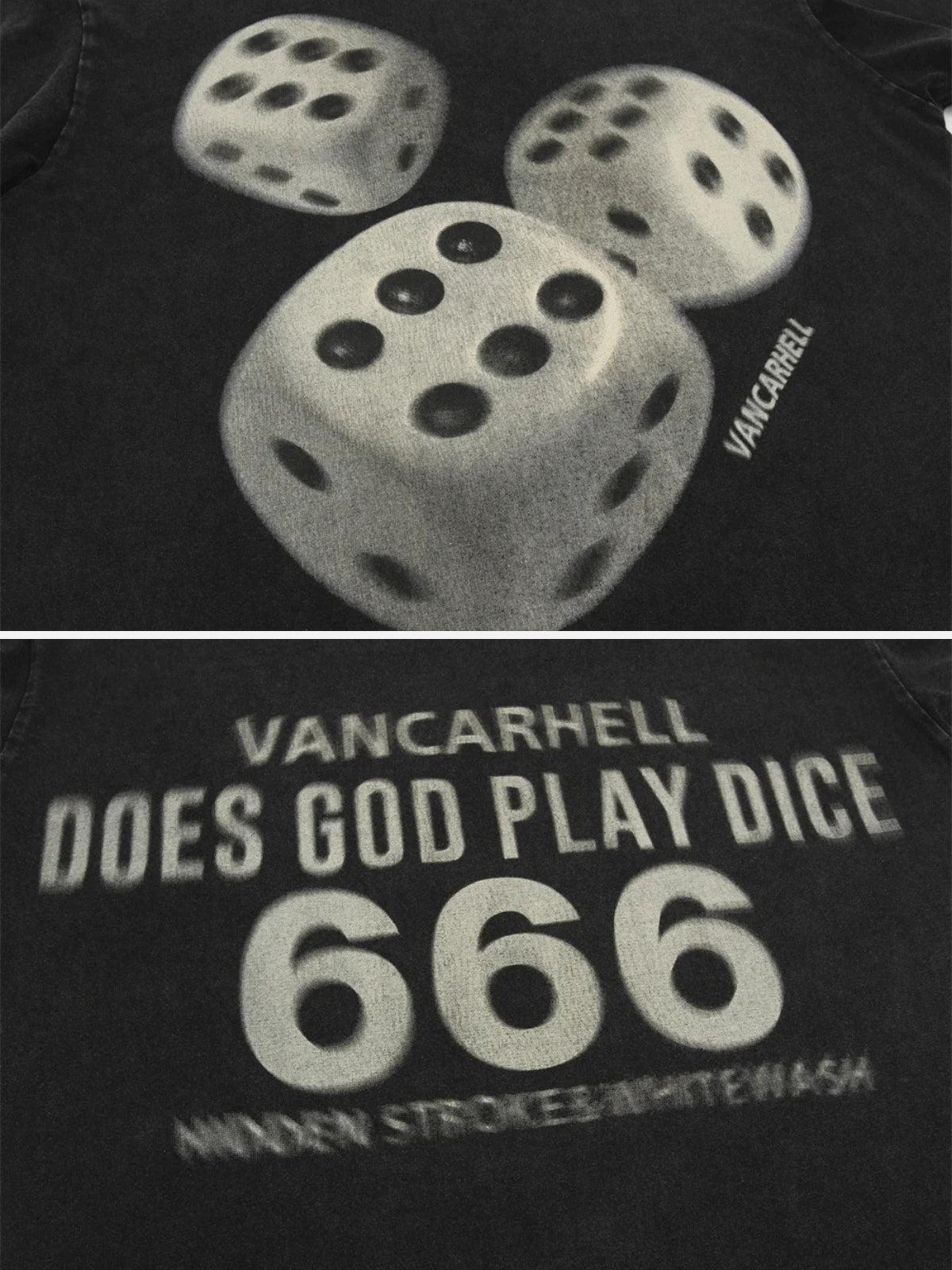 Dice Print Washed Tee