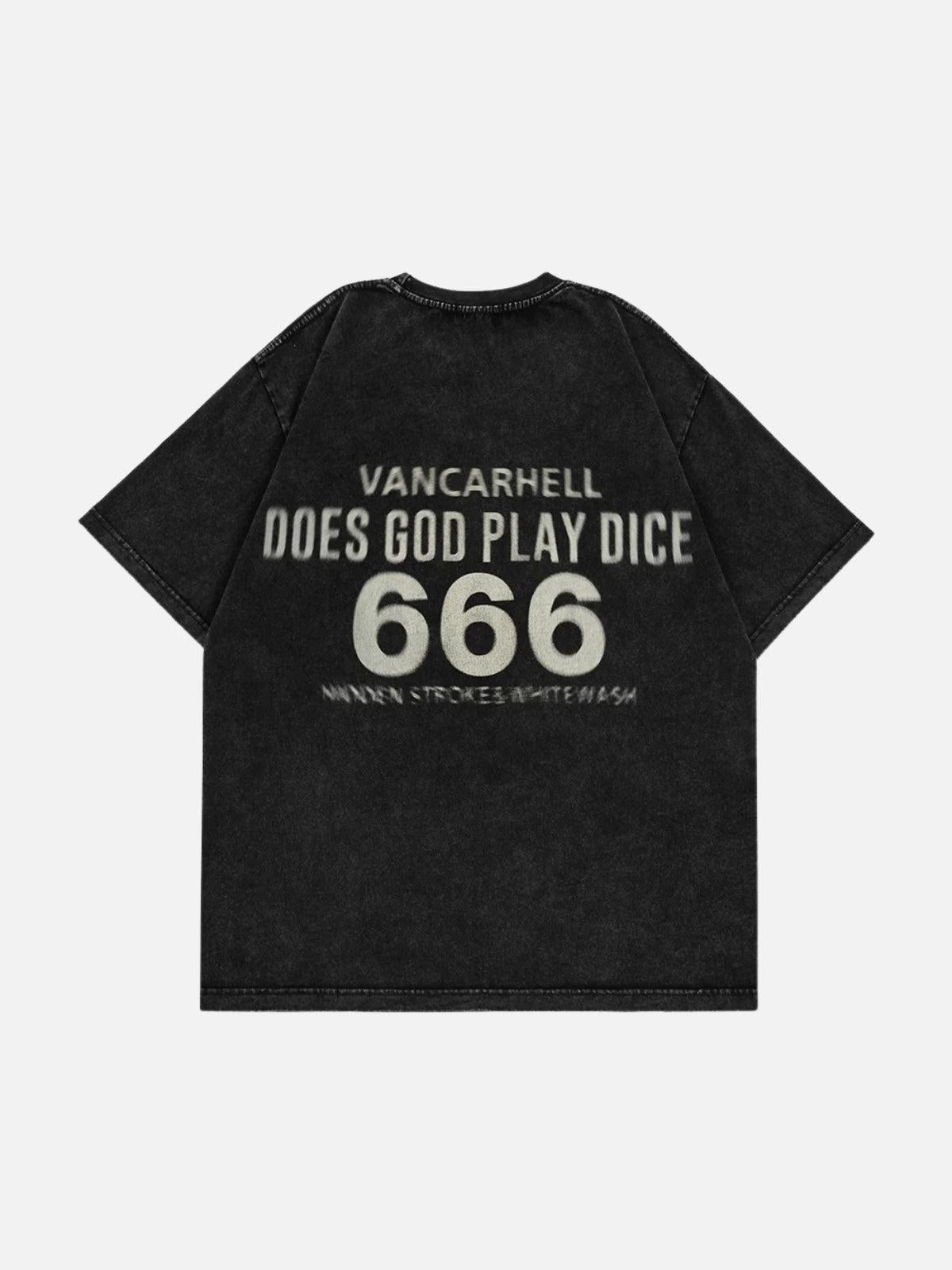 Dice Print Washed Tee