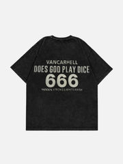 Dice Print Washed Tee
