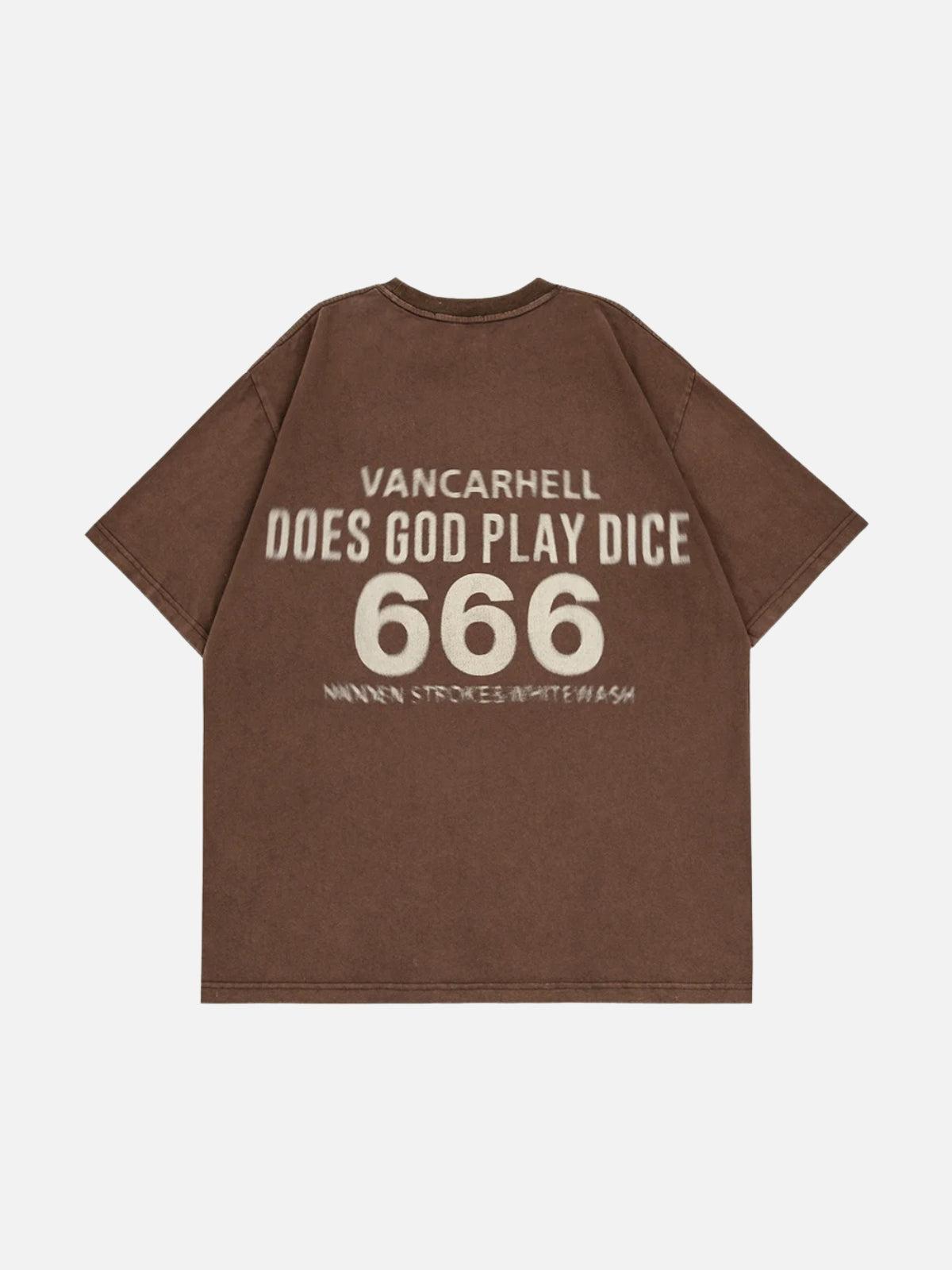 Dice Print Washed Tee