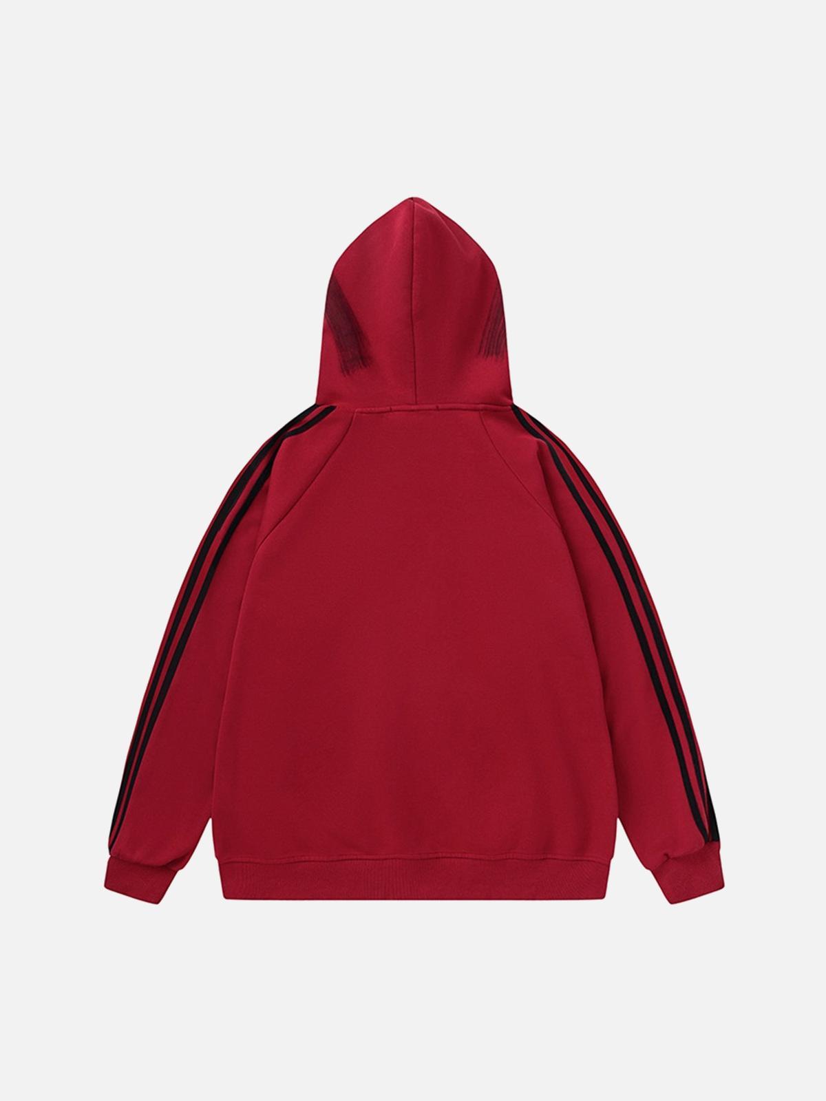 Dirty Brush Painted Graffiti Hoodie