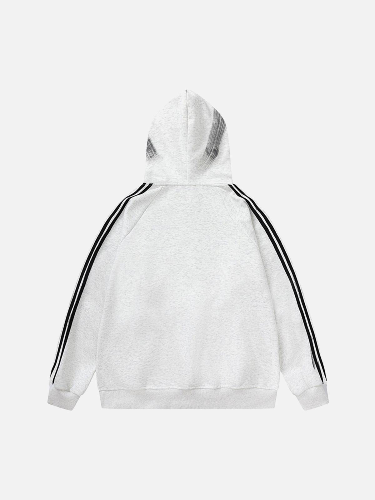 Dirty Brush Painted Graffiti Hoodie