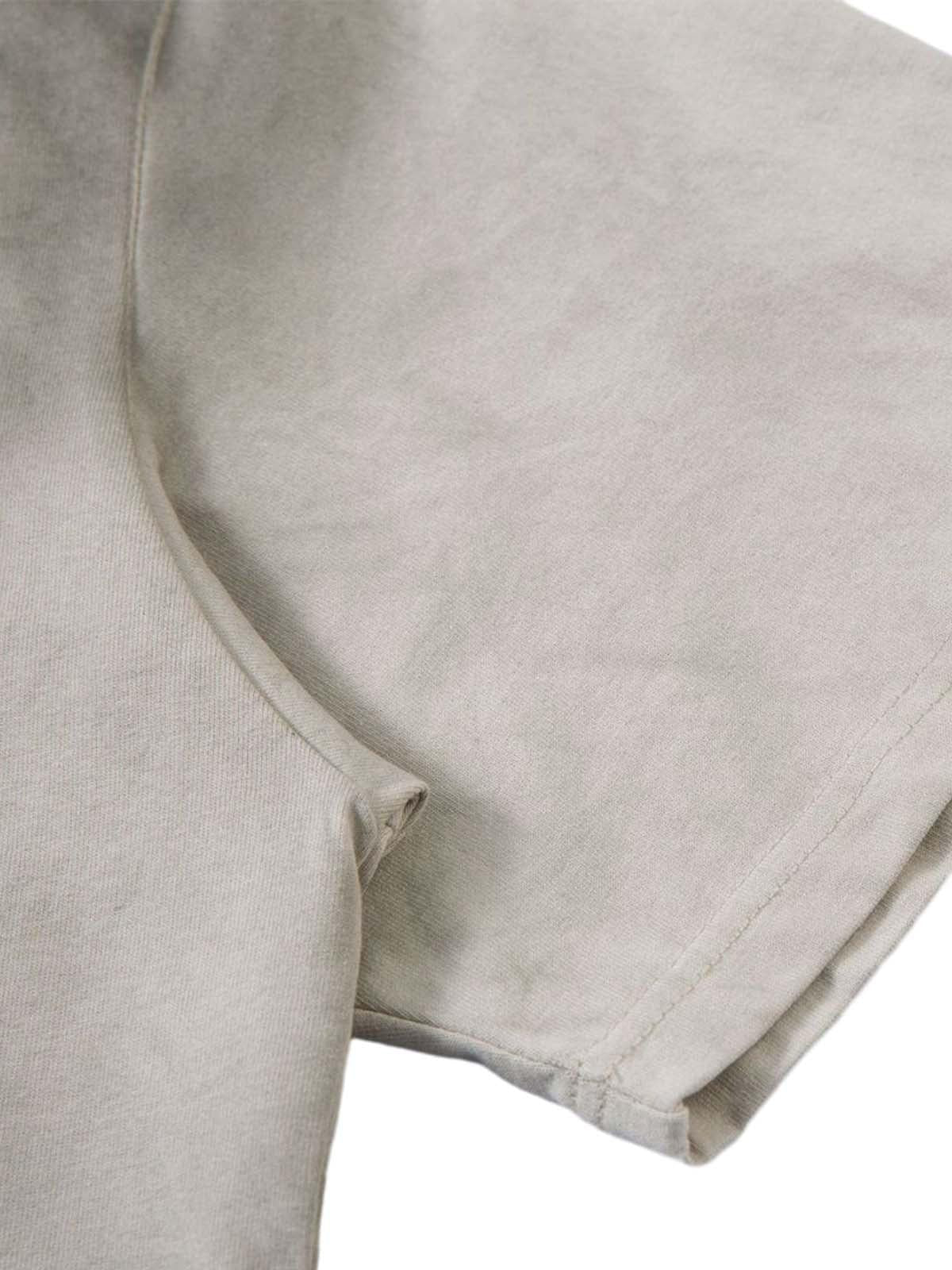 Dirty-Dyed Washed Crew Neck T-Shirt