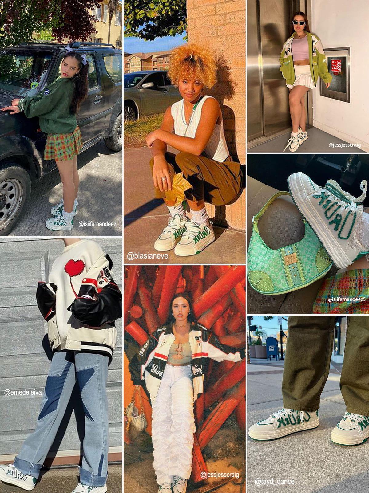 Dissolving Sole Patchwork Skate Shoes