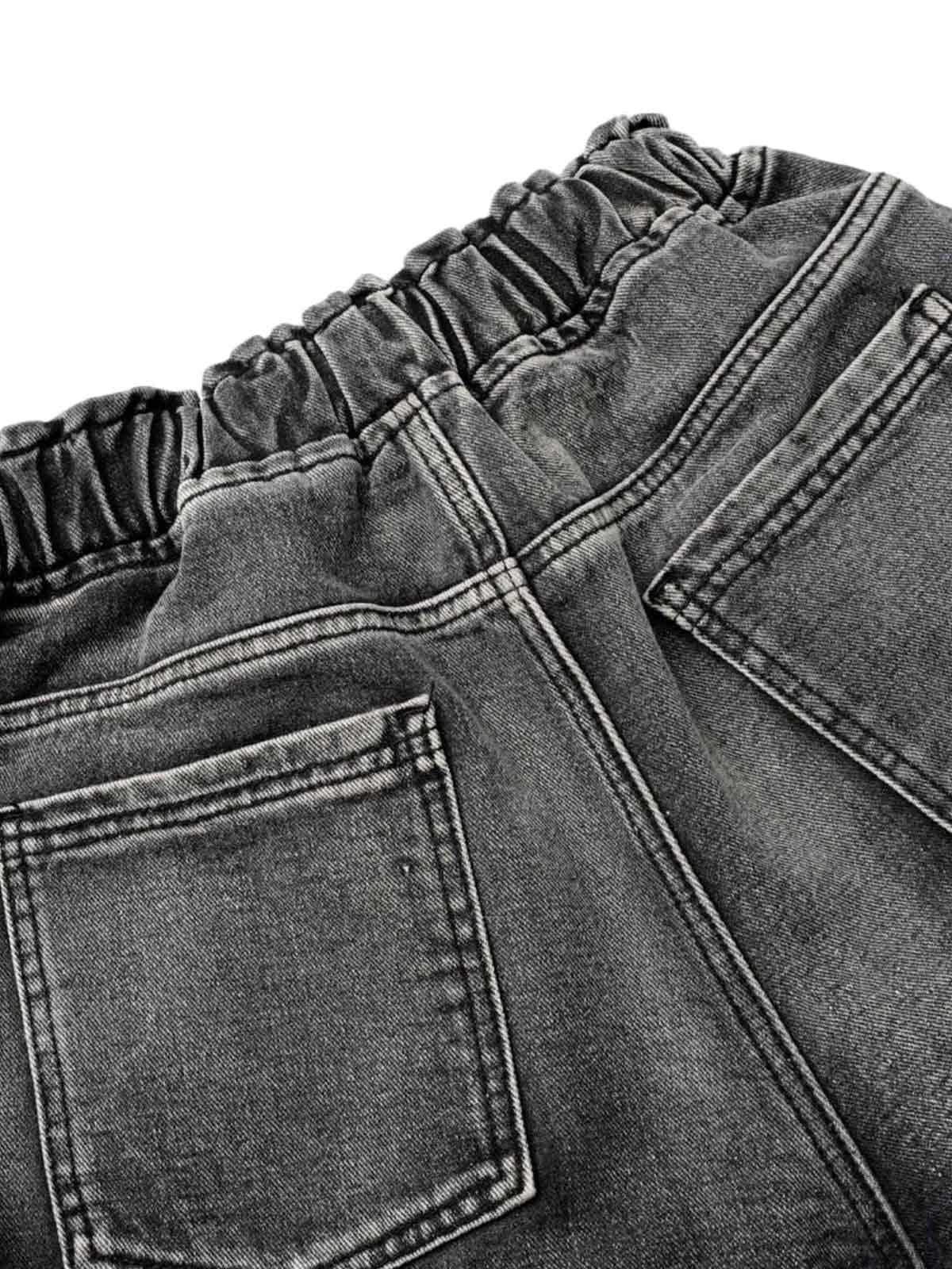 Distressed Cargo Denim Shorts