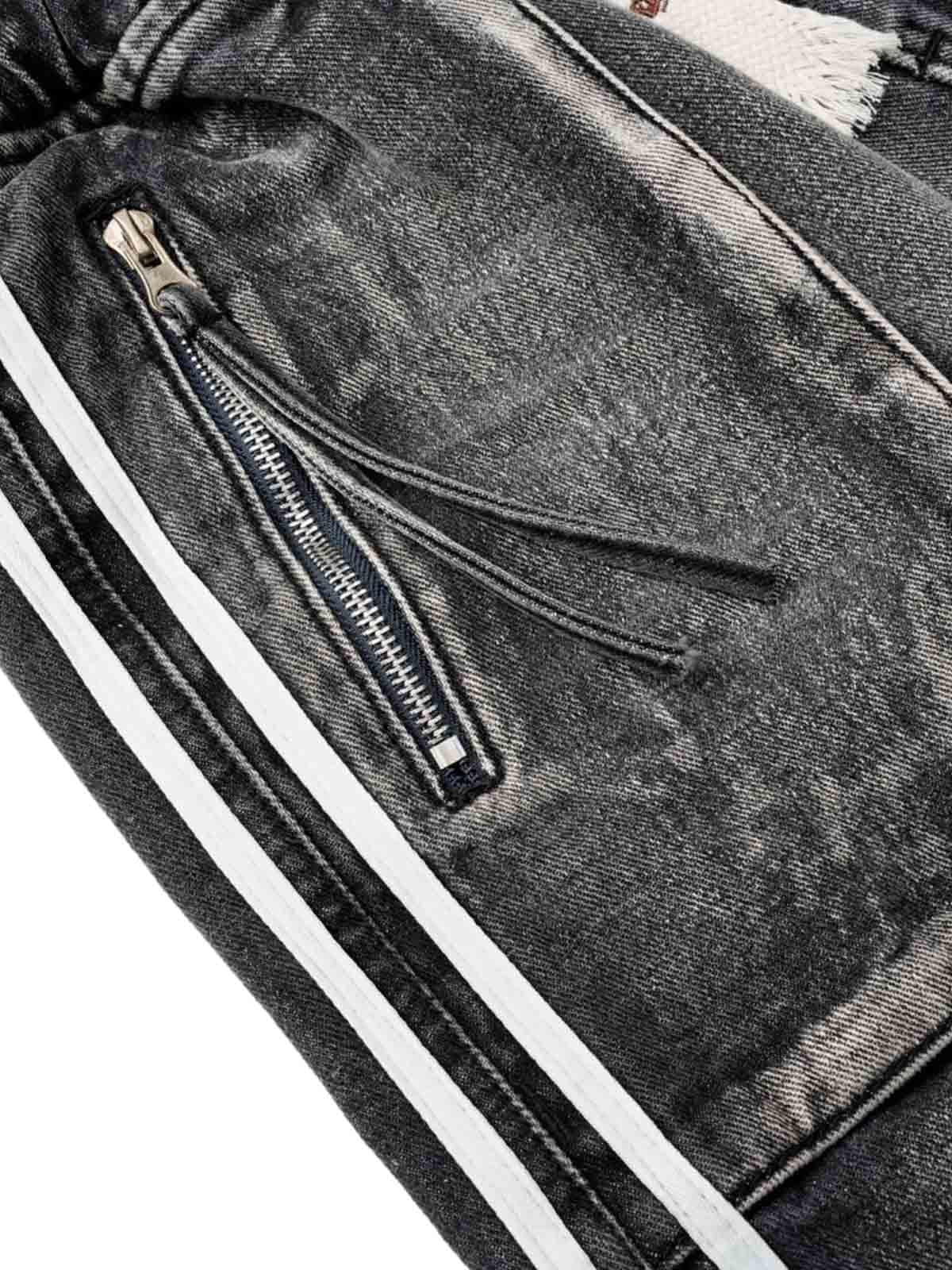 Distressed Cargo Denim Shorts