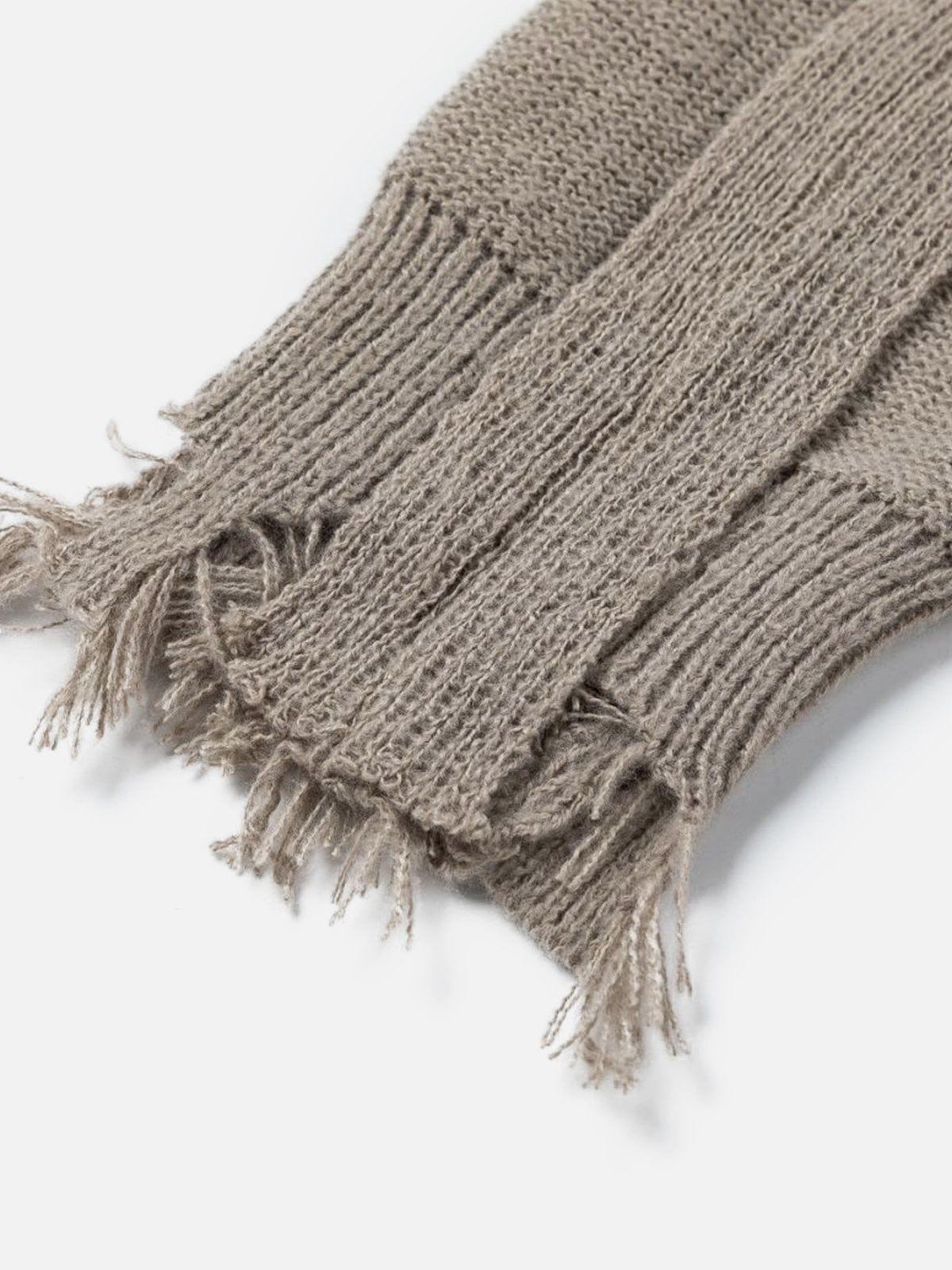Distressed Deconstructive Patchwork Sweater