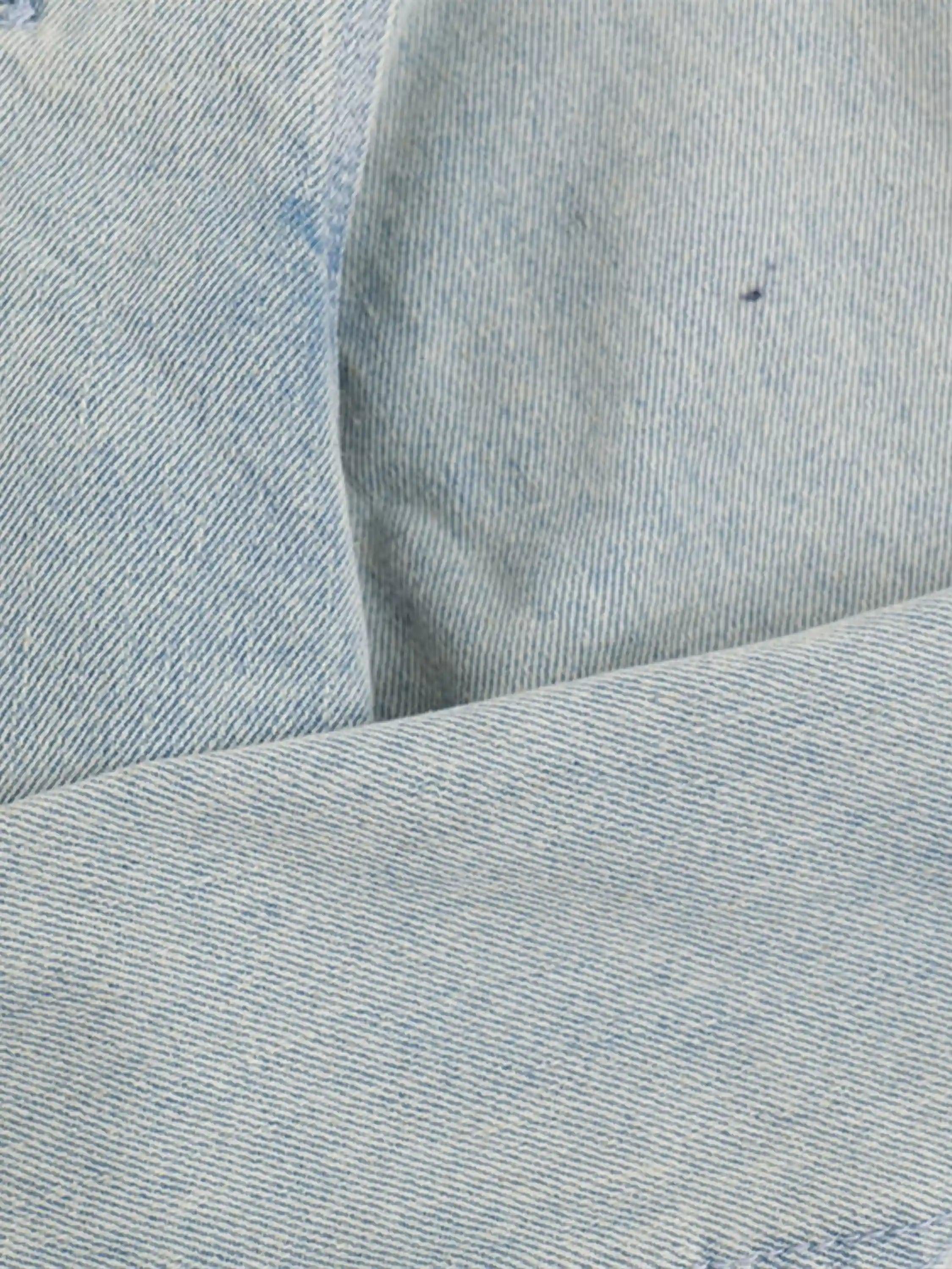 Distressed Frayed Lapel Denim Jacket